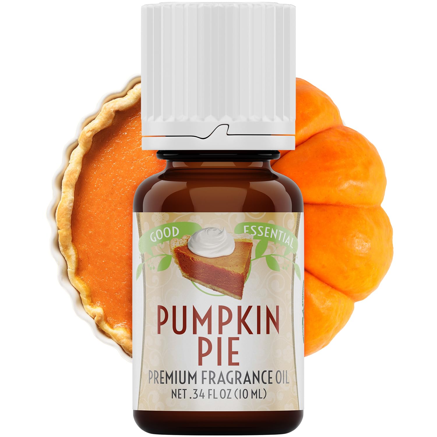 Good Essential huile-arôme tarte-citrouille 10 ml, idéale pour bougies parfumées.