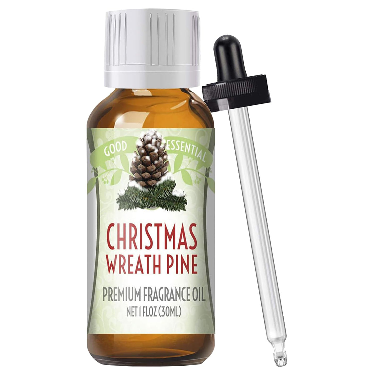 Huile parfum Good Essential – couronne de Noël, idéale pour diffuser une ambiance festive avec un diffuseur.