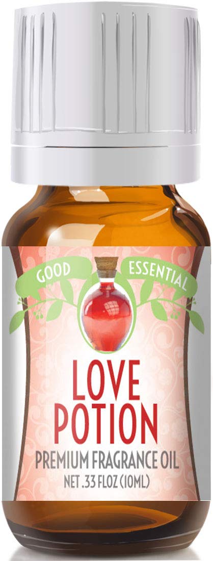 Love Potion de Good Essential dans flacon ambré, idéal pour diffuseurs et produits faits maison.