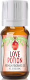 Love Potion de Good Essential dans flacon ambré, idéal pour diffuseurs et produits faits maison.