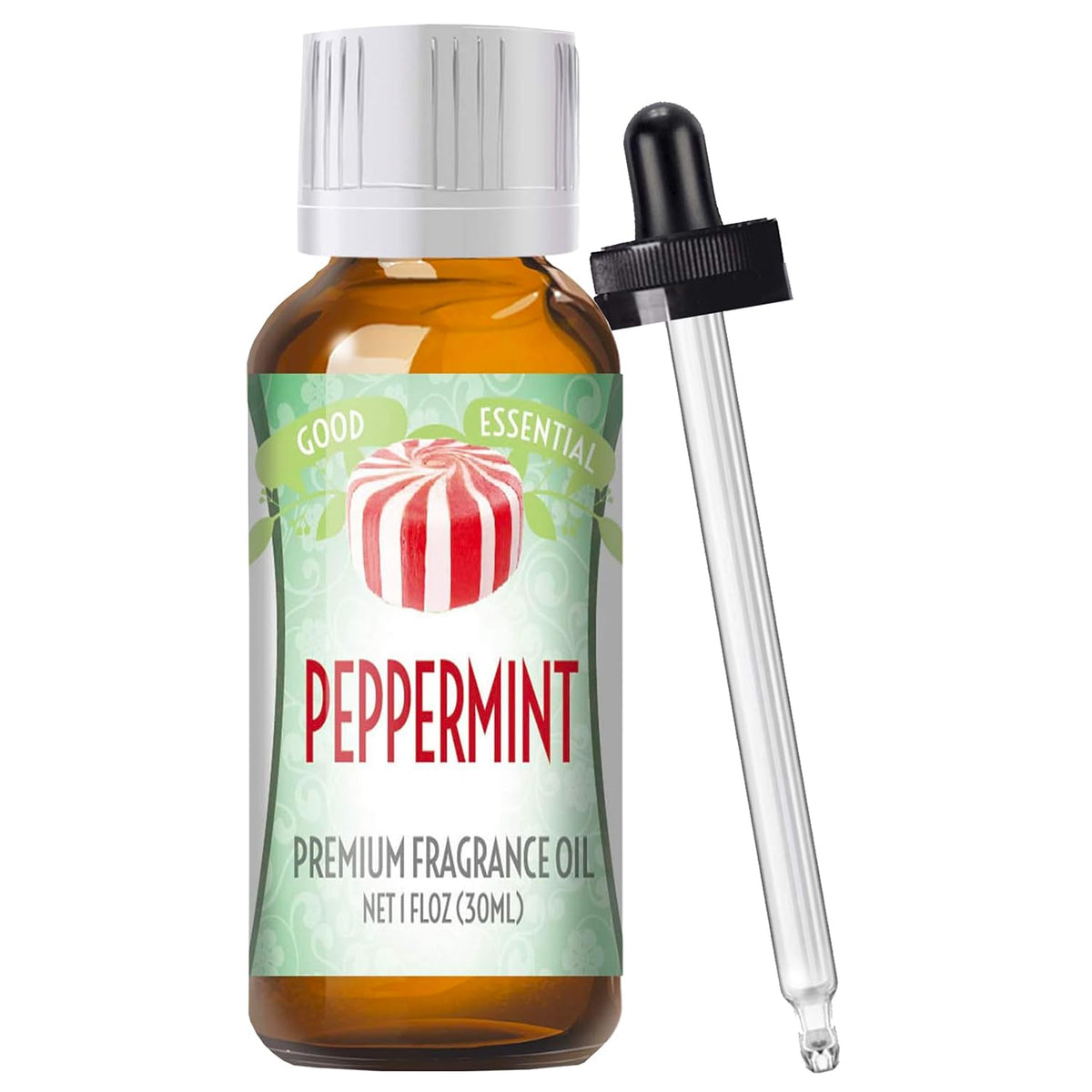 Huile parfumante Good Essential menthe poivrée – bouteille ambrée 30 ml idéale pour diffuseur et bricolage maison