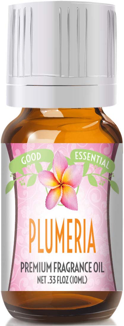 Good Essential Parfum Plumeria, flacon ambré avec pipette euro pour diffusion facile et parfum durable
