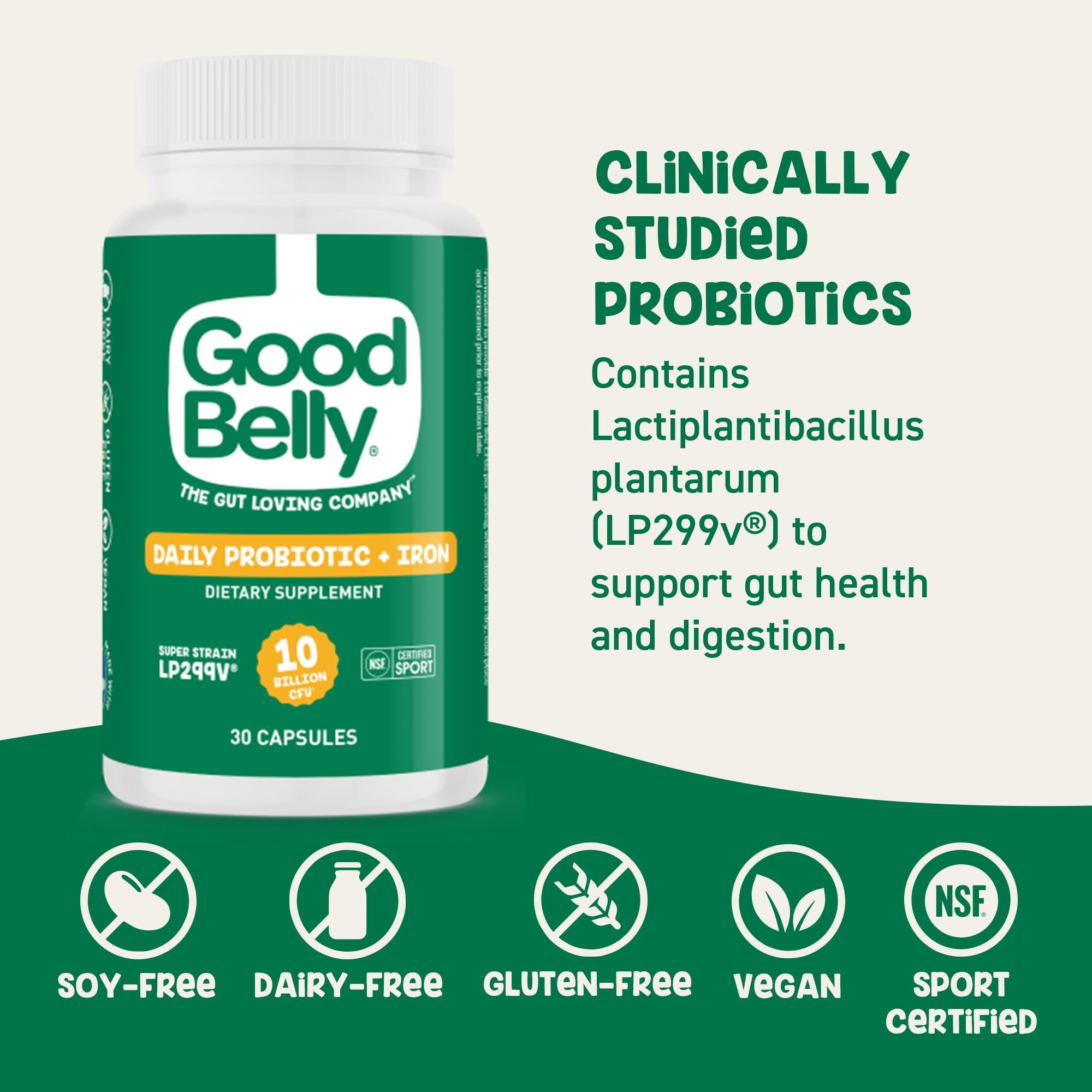 GoodBelly vegan sans lait, gluten ni soja pour votre routine digestive
