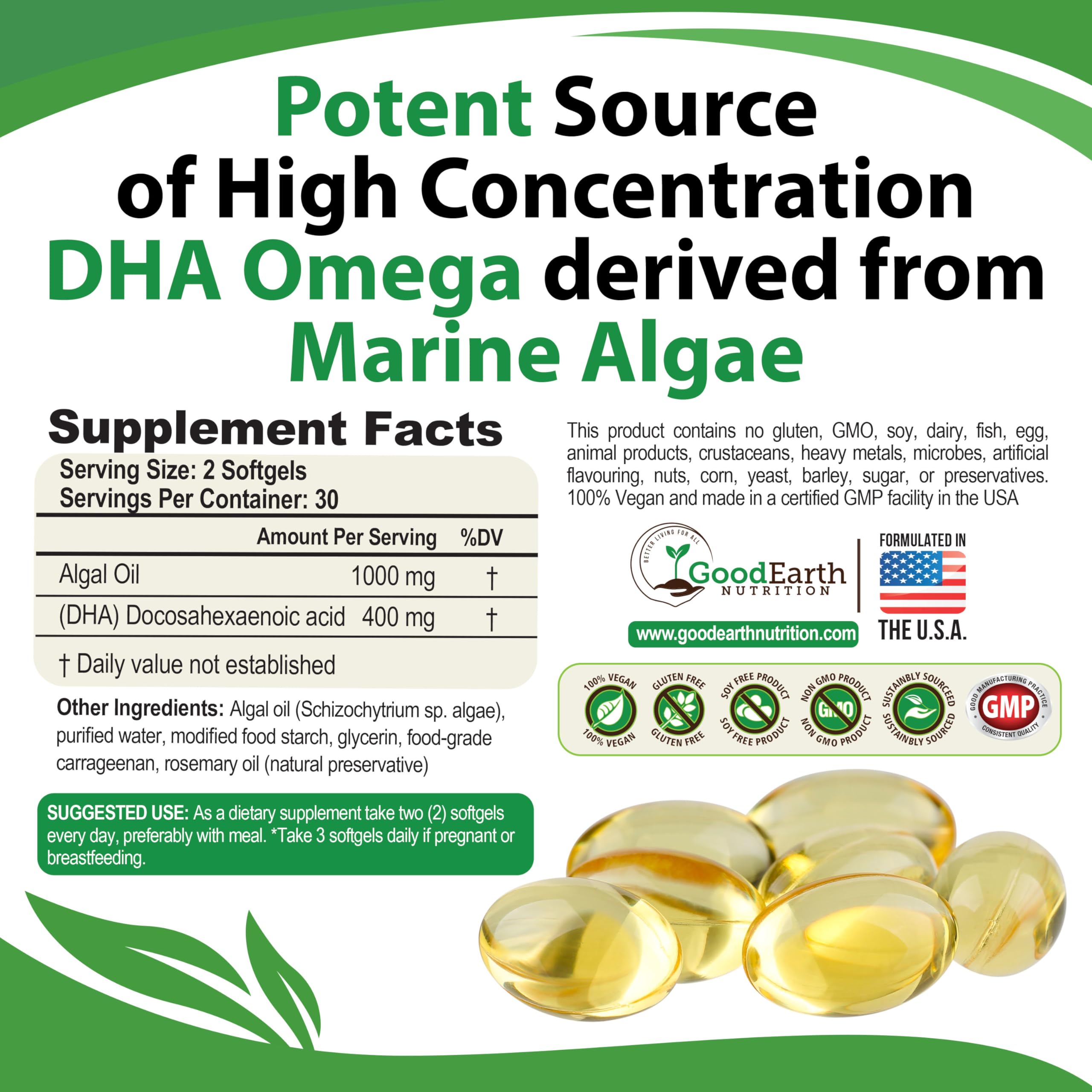 GoodEarth Nutrition: capsules omega3 mini, faciles à avaler et sans arrière-goût.