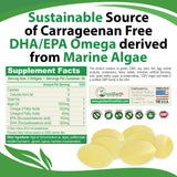 GoodEarth Nutrition Omega3 algue sans carraghénane, gélules faciles à avaler.
