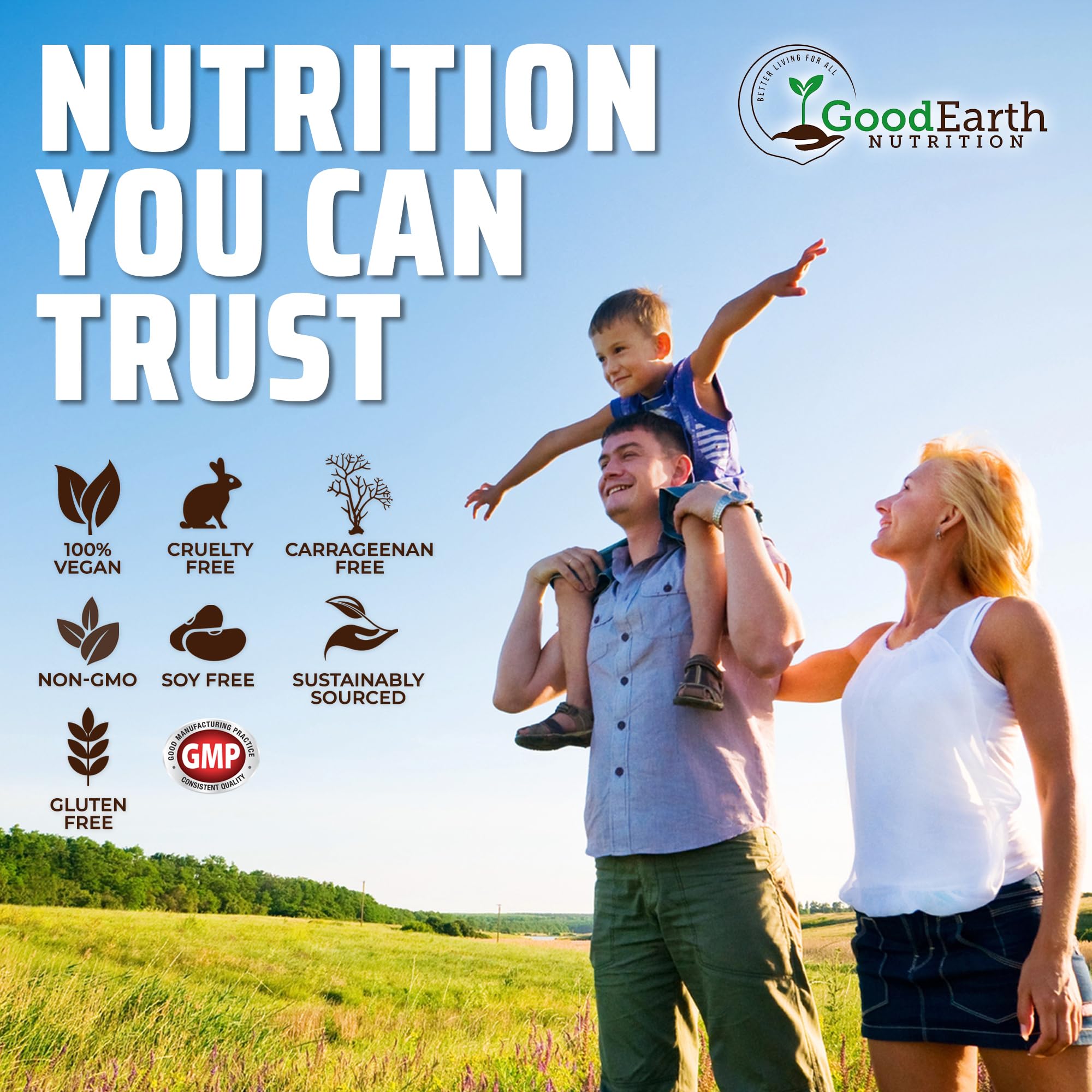 GoodEarth Nutrition Omega3 algue capsules odeur neutre et prise agréable.