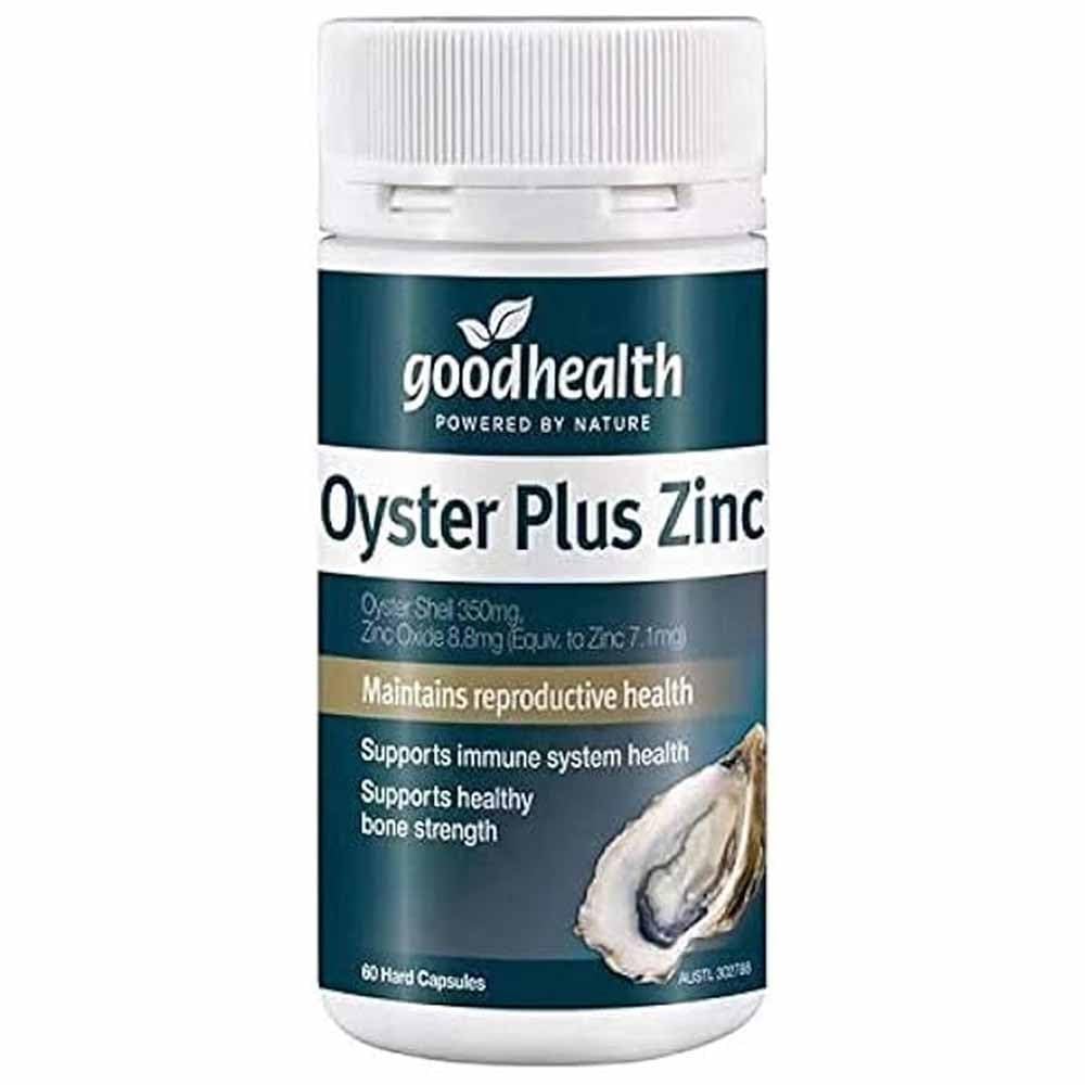 Goodhealth Oyster Plus – bouteille de capsules, soutien quotidien à la vitalité et à l'immunité.