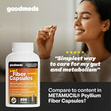 Capsules GoodMeds Psyllium 520 mg et dosage précis pour fibres solubles