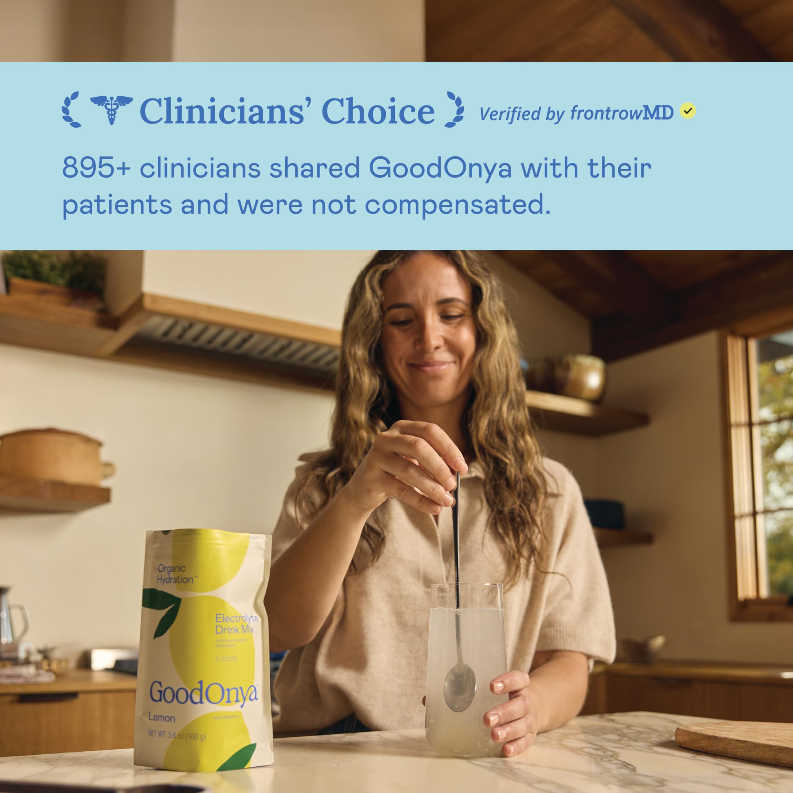 GOODONYA Hydration: faible sucre, idéal pour consommation régulière.