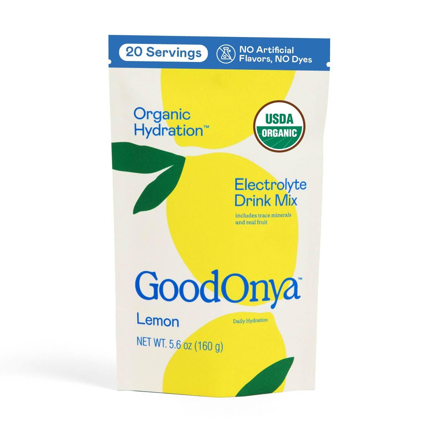 GOODONYA Hydration: poudre citronnade, hydratation légère au quotidien.