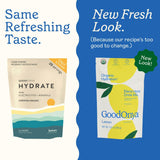 GOODONYA Hydration: ingrédients biologiques et non-OGM pour une boisson propre.