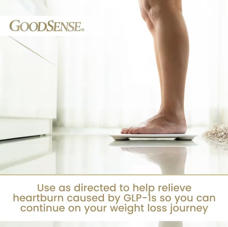 Étiquette claire sur l emballage GoodSense Esoméprazole 20 mg