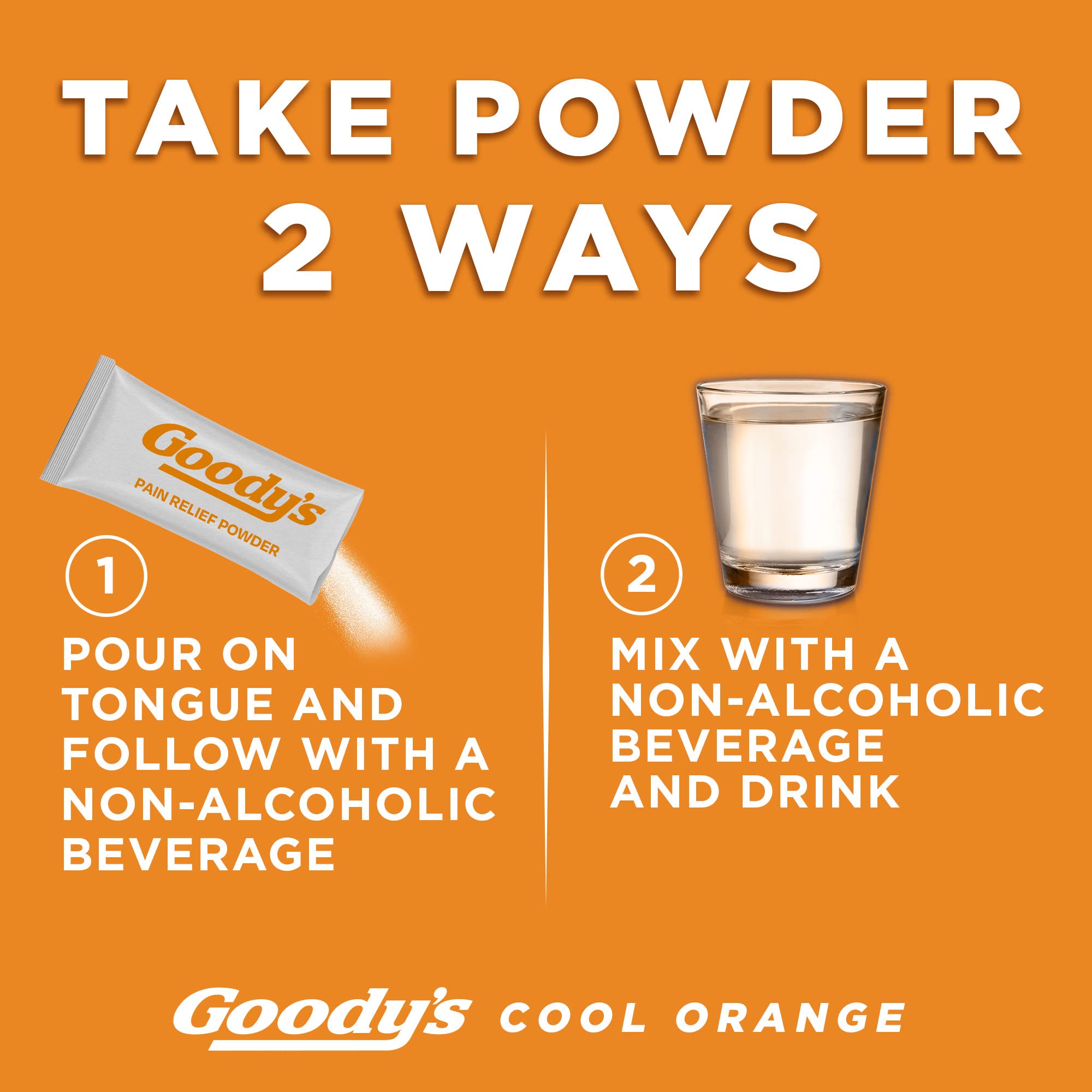 Goody's Lot de 4 dosettes Orange Frais pour usage nomade.