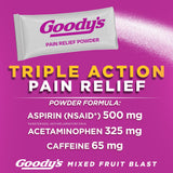 Goody's Poudre dose-individuelle – format pratique pour voyages.