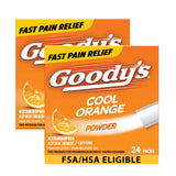 Goody’s Poudre Douleur Orange en stick-pack prêt à emporter et usage rapide.