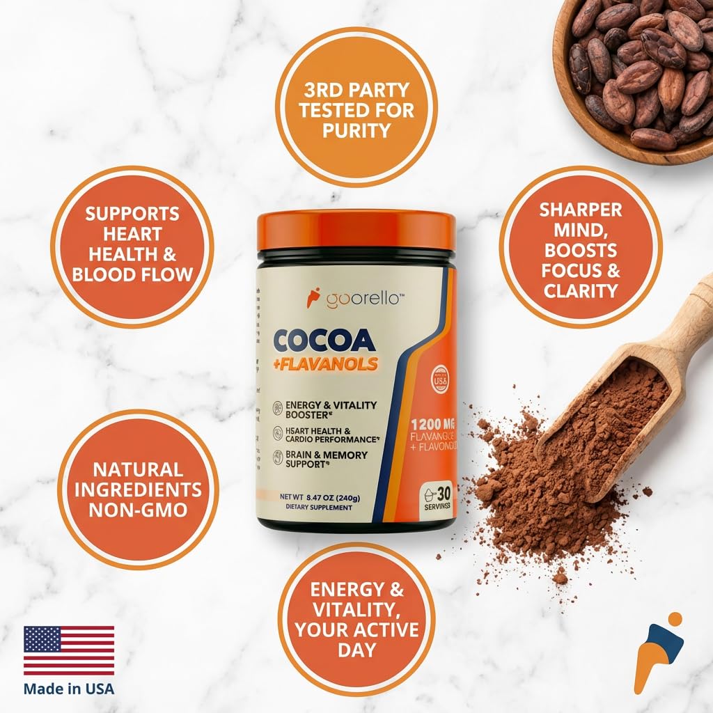 Goorello-melange-smoothie-cacao-noir: ajout facile dans smoothie quotidien.