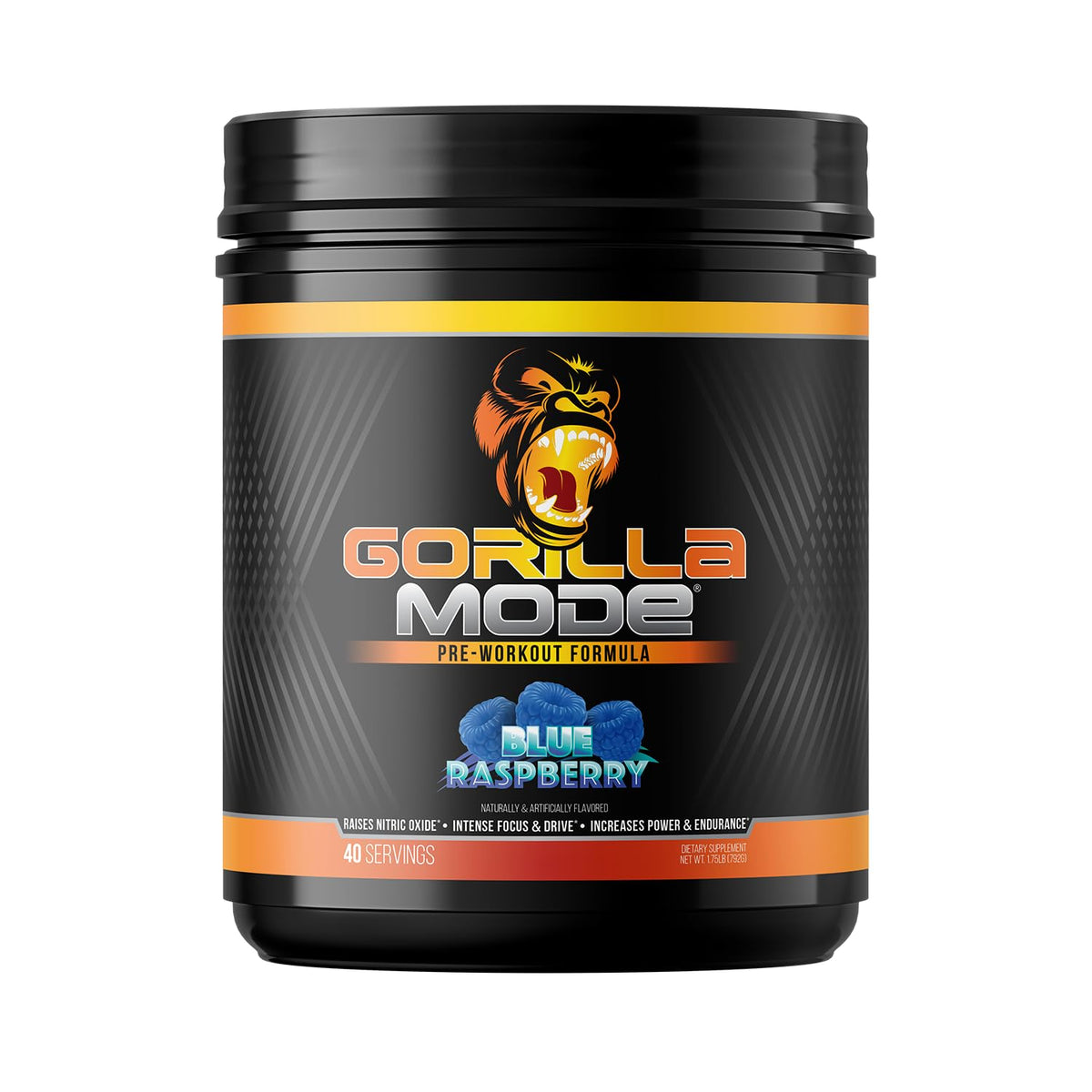 Gorilla Mind Gorilla Mode Pré-entraînement: pompes massives et endurance accrue.