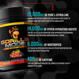 Gobelet Gorilla Mind Pré‑Entraînement prêt à mélanger pour une boisson énergisante.