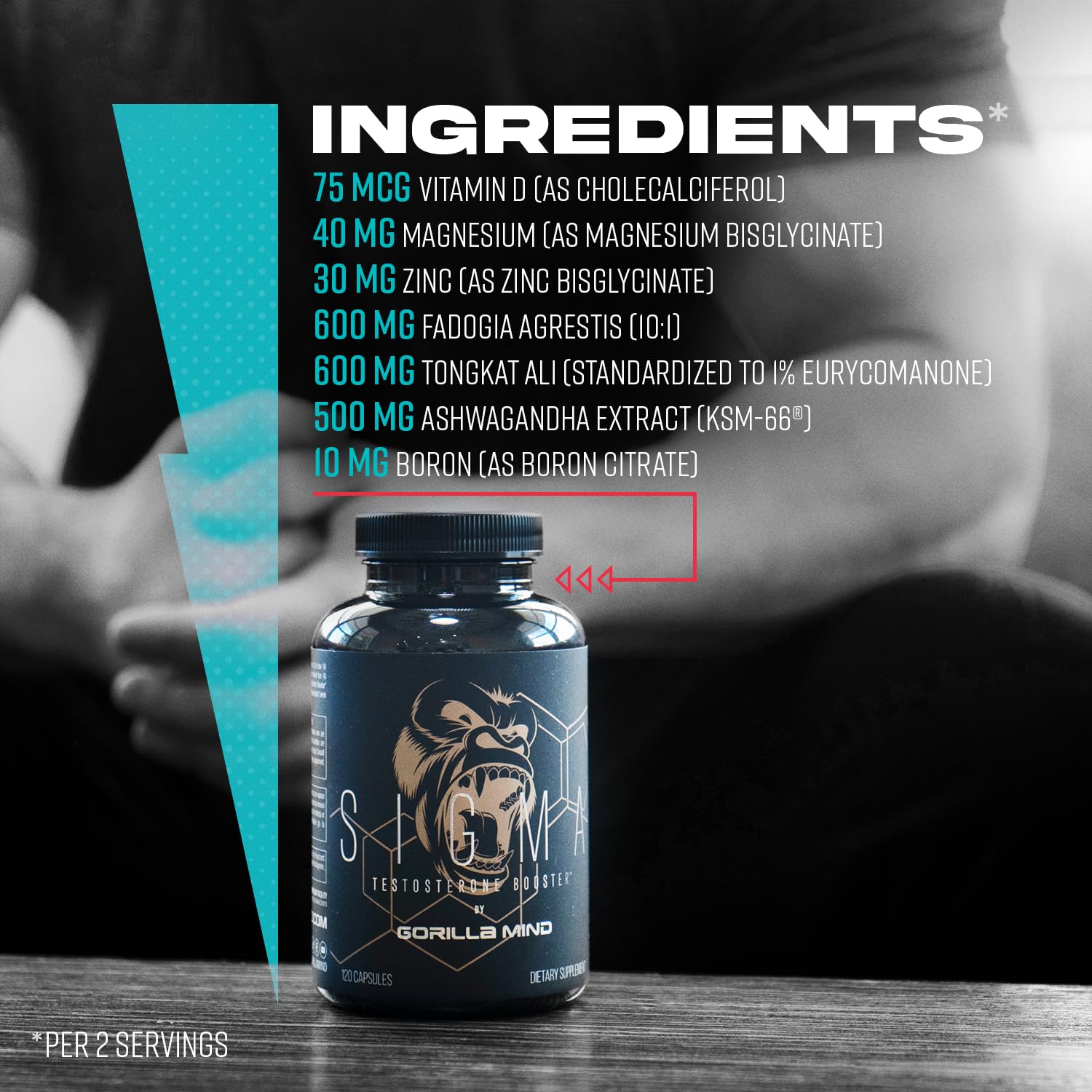 Gorilla Mind Sigma : extrait Fadogia Agrestis, soutien potentiel des performances