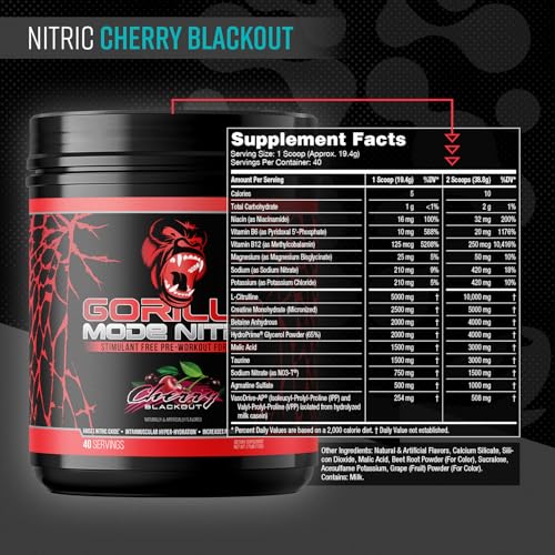 Gorilla Mode Nitric – Dose mesurée, pratique pour doser rapidement.