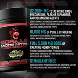 Préparation prête à mélanger avant l'entraînement avec Gorilla Mode Nitric Upgraded.