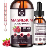 GORNVB Magnésium Glycinate liquide, bouteille pratique pour prise quotidienne