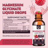 GORNVB gouttes magnésium glycinate, application facile et absorption rapide