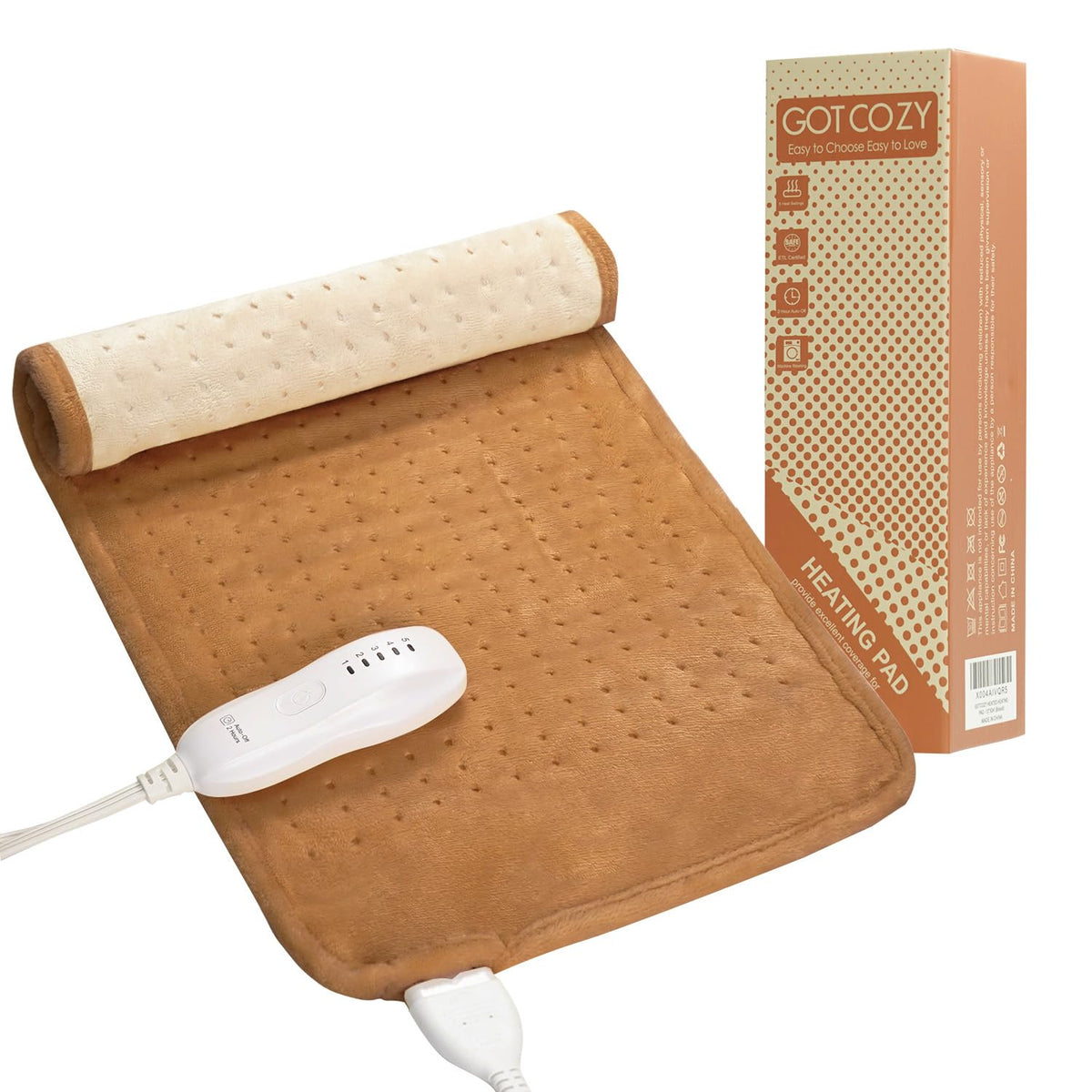 Coussin chauffant GOTCOZY dos 12x24 offrant chaleur enveloppante et confort ciblé