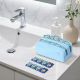 Gotorido étui compact bleu léger, idéal pour sac à main ou sac à dos.