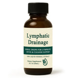 Gouttes drainage lymphatique montrant la bouteille pour une routine bien-être