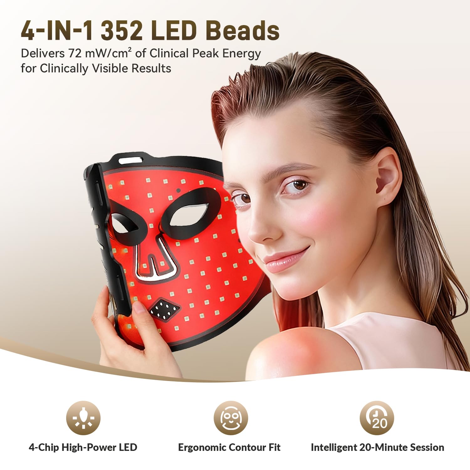 Gracekey masque quatre longueurs d’onde pour besoins variés