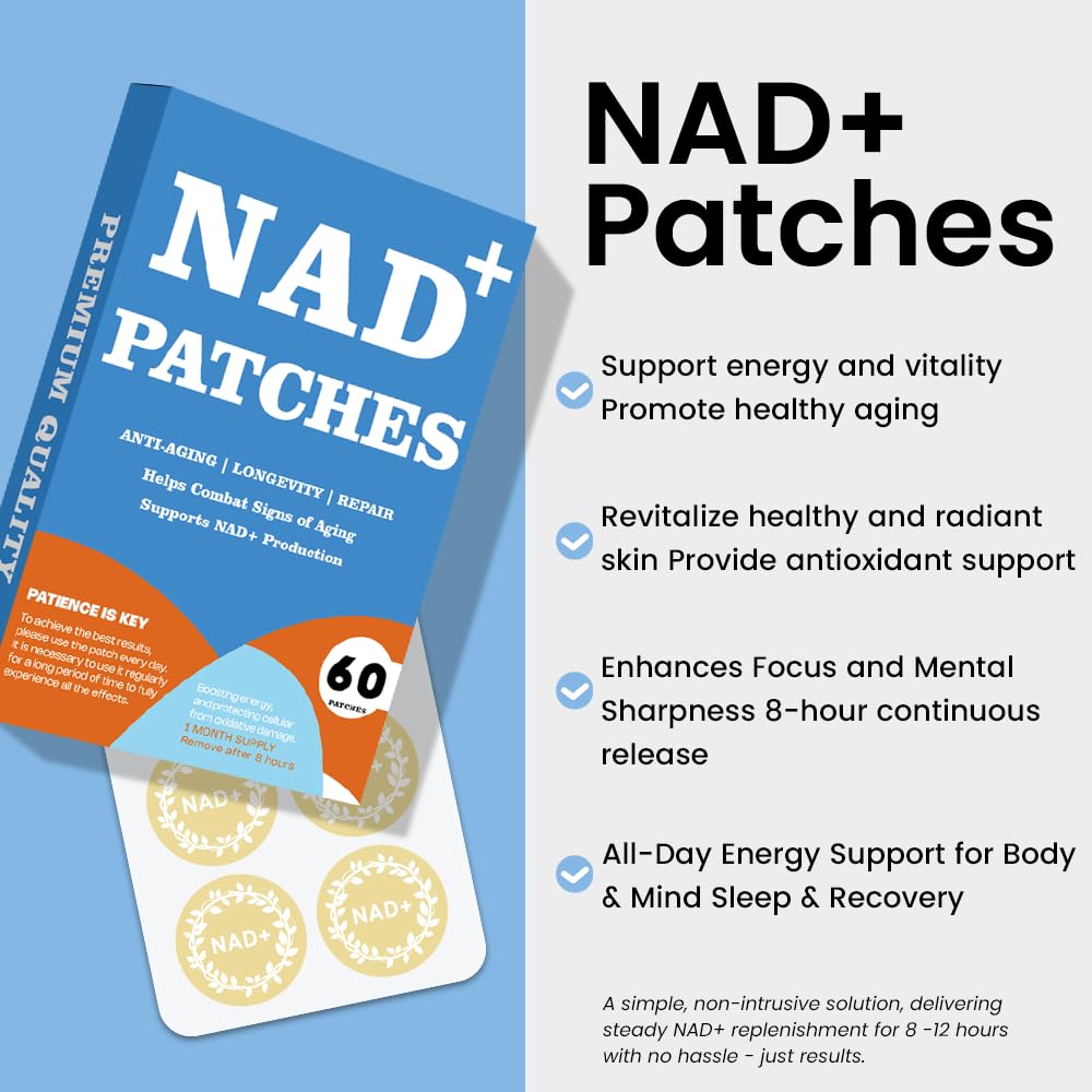 Graclin NAD+ Patch — gros plan sur l’adhésif doux pour un confort quotidien.