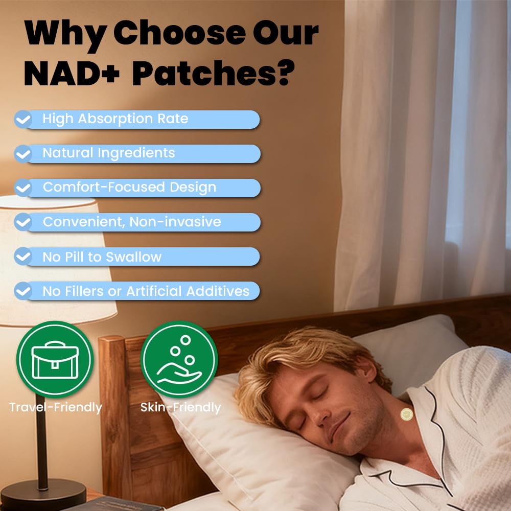 Graclin NAD+ Patch — porté au poignet, usage pratique au travail.