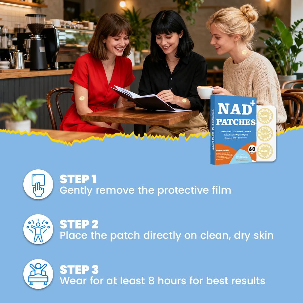 Graclin NAD+ Patch — utilisation quotidienne simple, sans pilules à prendre.