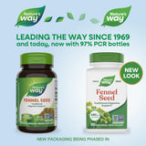 Graines de fenouil Nature's Way sur étiquette claire, transparence et confiance.