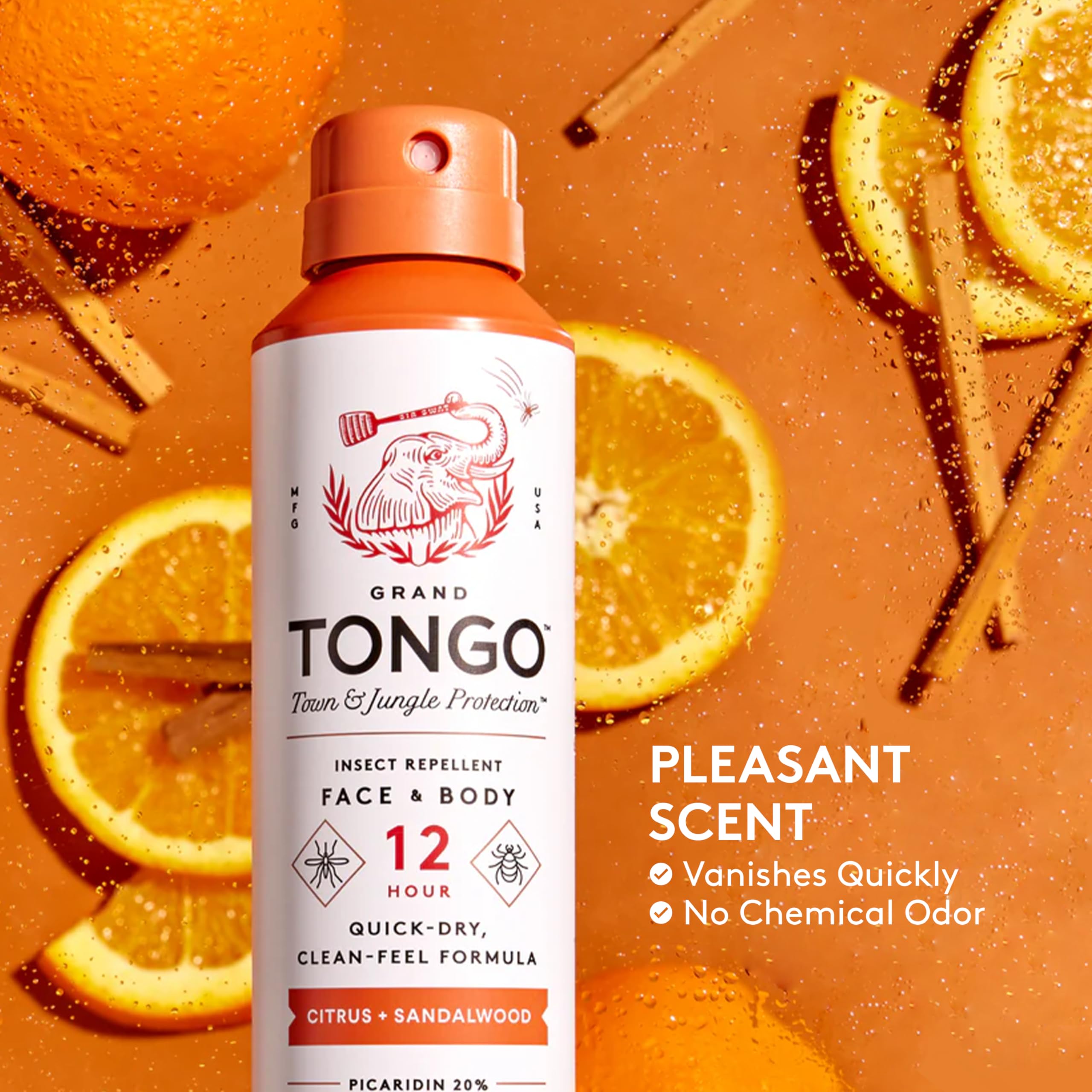 Grand Tongo – parfum citron-santal qui s’estompe rapidement.