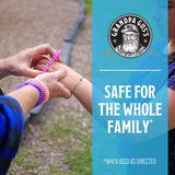 Bracelet Grandpa Gus's sans DEET, option douce pour la famille.
