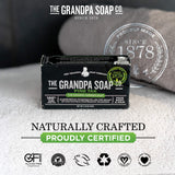 The Grandpa Soap Company – utilisation sous la douche, peau propre et fraîche.