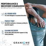 Granions Advanced Muscle Comfort : emballage clair avec informations produit.