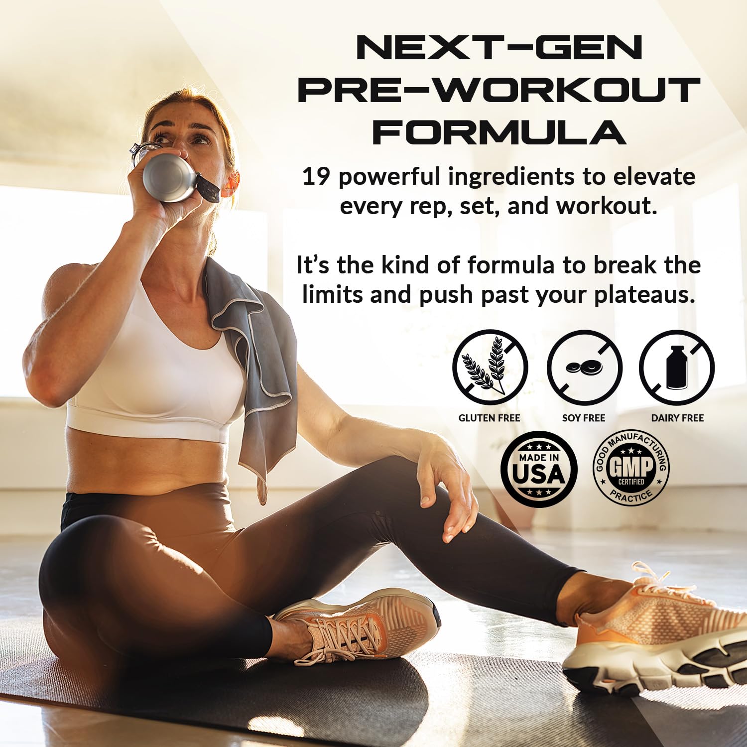 Granite GX Pré‑Workout: concentration accrue pour séances intenses et répétées