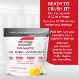 Granite GX Pré‑Workout: mélange facile pour énergie soutenue sans jitter