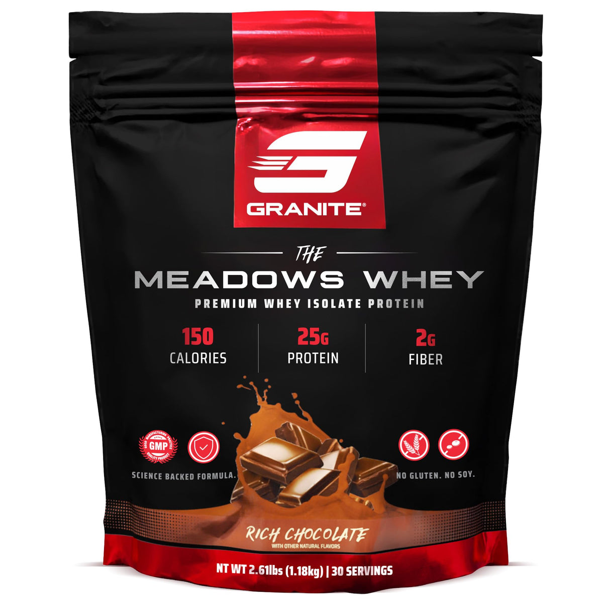 Granite Supplements The Meadows protéine whey isolat en bouteille, shake pratique pour l'entraînement