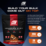 Granite Supplements The Meadows protéine whey isolat dans gobelet doseur, dosage précis après l'effort