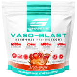 Granite Vaso Blast: vue du tube poudre, pompe sans stimulants, usage pré-entraînement