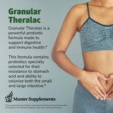 Granular Theralac: enfant ajoutant la poudre dans sa boisson.