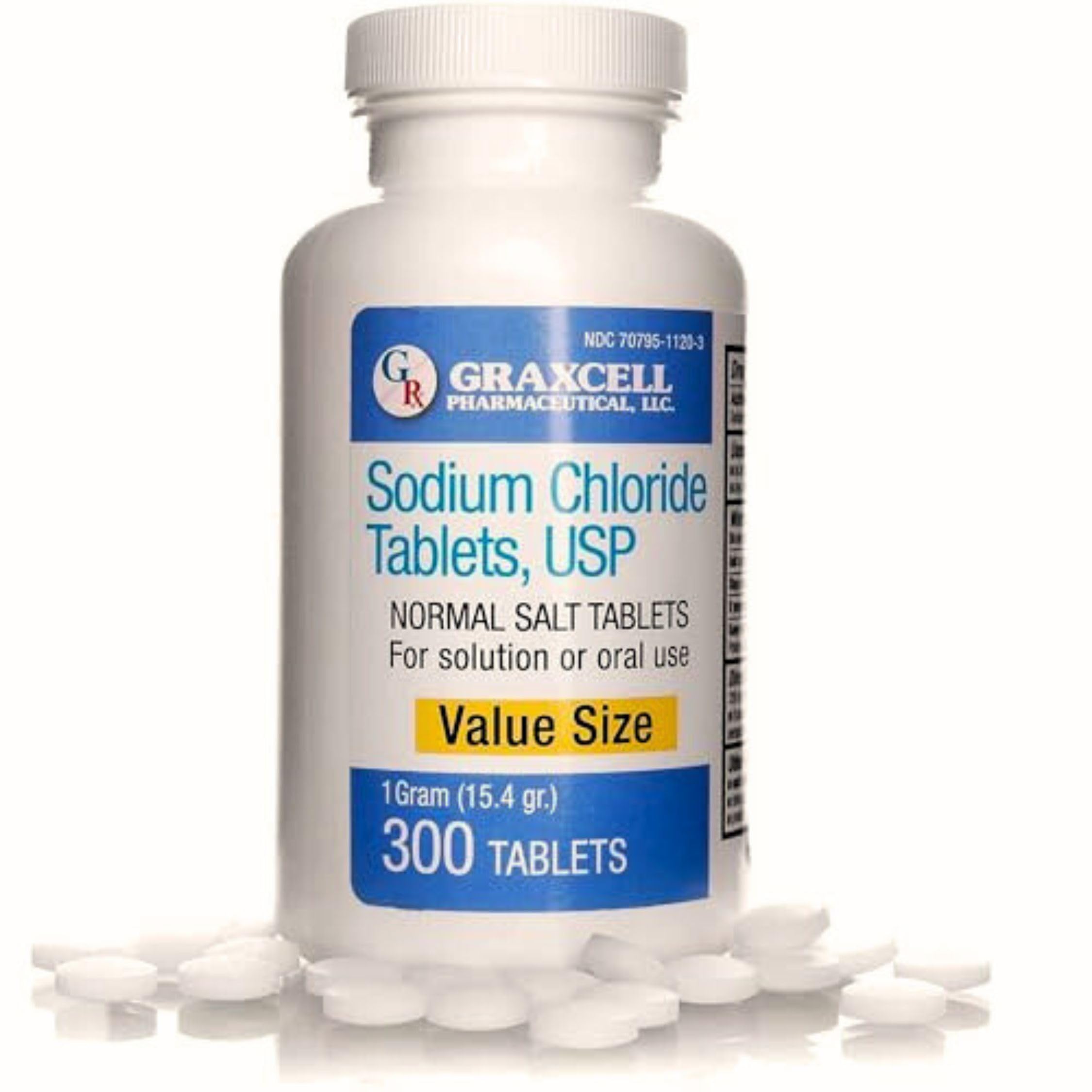 Graxcell, bouteille de comprimés chlorure de sodium prête à l hydratation