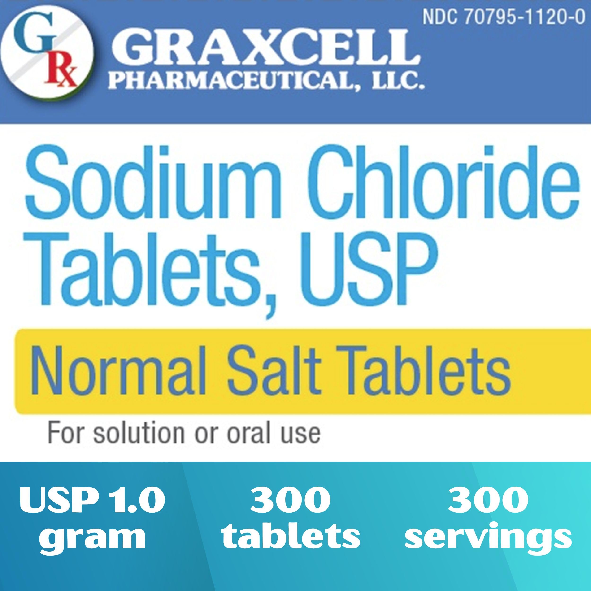 Graxcell, étiquette des comprimés chlorure de sodium et informations utiles