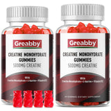 GREABBY Gommes Créatine Monohydrate en flacon, pratique pour votre routine sportive.