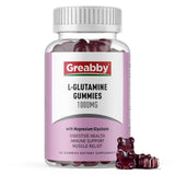 GREABBY L‑Glutamine gommes en bouteille, soutien immunitaire potentiel et énergie