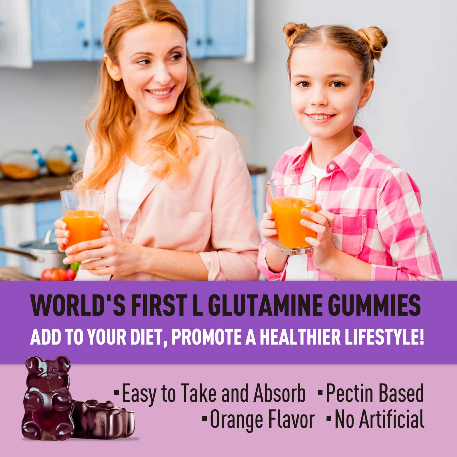 Utilisation quotidienne des gommes GREABBY L‑Glutamine